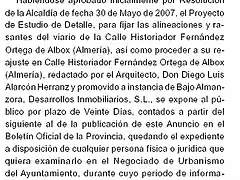 Calle Historiador Fernandez Ortega de Albox