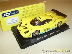 Porsche 911 T1 paginas amarillas EN URNA NORMAL CON PEANA TAMPOGRAFIADA