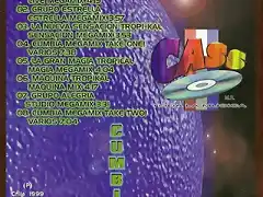 Cumbia Megamix Uno - Presentado Por JanoMix (1999) Trasera