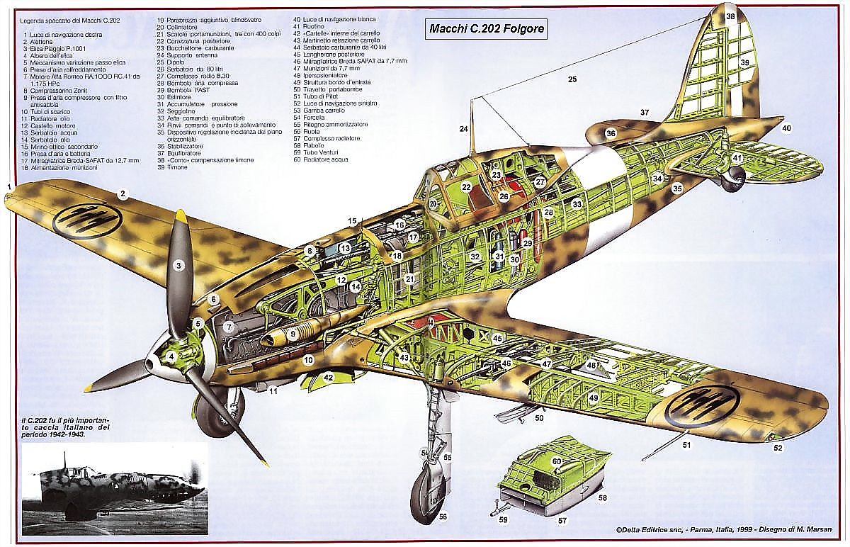 Macchi-202-cutaway