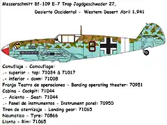 Messerschmitt-Bf109-E7-Trop-Jagdgeschwader-27-April-1941