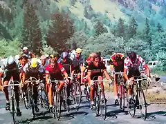 Perico-Tour1983-Glandon-Alban-J. Boyer-M. Madiot-Fignon-Breu-Delgado-R. Martin-Winnen-Van Impe-Van der Velde-Patrocinio Jimenez