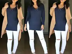 Moda joven Mujer Pantalones Vaqueros Blancos