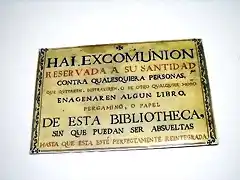 excomunion biblioteca