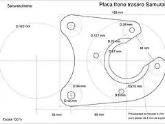 plantilla frenos traseros