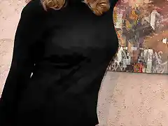 Norma Duval vestido negro 2020