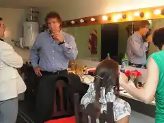 Mazzi, Fantino, Luciana Aymar y la maquilladora