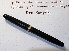 Pluma entera y texto