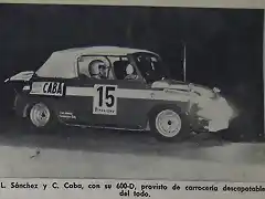 Sabadell Rallye La Lana 28-02-1970