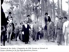 Orihuela entrada el Obispo Pablo Barrachina Estevan 1954