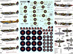 Xtradecal 172 Supermarine Spitfire Mk.IXc decals # 72110