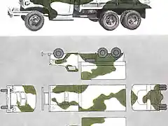 Pattern for Snow Terrain (White and Olive Drab)