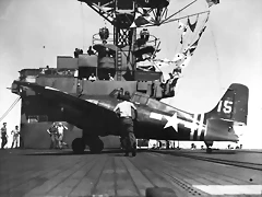 FM-2-Wildcat-VC-88-White-15-preparing-for-launch-CVE-78-USS-Hoggatt-Bay-1945-01