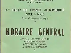 TdF'54 - horari