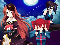 Konachan.com - 67602 kasane_teto moon namine_ritsu sky trap utau vocaloid yokune_ruko Konachan.com - 67602 kasane_teto moon namine_ritsu sky trap utau vocaloid yokune_ruko
