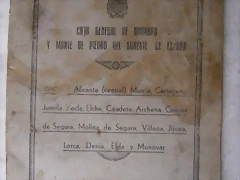 cartilla caja sureste. Hacia 1.949 J.M. cartilla caja sureste. Hacia 1.949 J.M.
