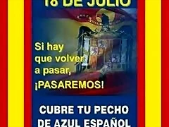 18 DE JULIO AZUL ESPA?OL