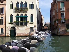 Musulmanes rezando en venecia