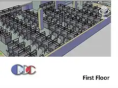 CALL CENTER FLOOR PLAN 3D