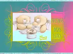 BUENOS DIAS LUNA OSITOS DESAYUNO