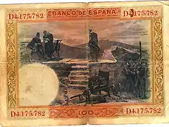 Cien pesetas del ao 1925.