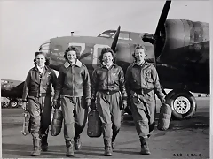 Miembras de la WASP. Women Airforce Service Pilots. WWII. Campo de Lockbourne.. Mujeres piloto civiles que no entraban en combate Miembras de la WASP. Women Airforce Service Pilots. WWII. Campo de Lockbourne.. Mujeres piloto civiles que no entraban en combate