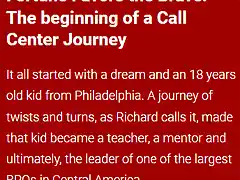 FIRST CONTACT STORIES OF THE CALL CENTER NOBELBIZ PODCAST RICHARD BLANK QUOTE