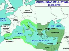 CONQUISTAS DE JUSTINIANO. S.VI