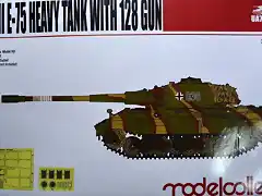 Modelcollect - E-75 Heavy Tank 128 Gun - 1-72