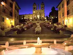 ROMA (PLAZA DE ESPAA Y ESCALERA IGLESIA TRINIDAD)