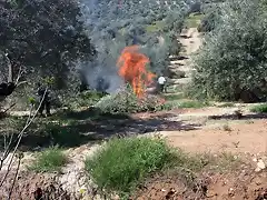 quemando ramn