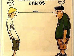 comunicaci?n visiual entre chicos