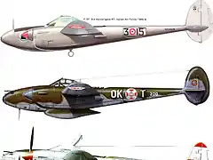 Esquemas P-38 Italia, Portugal y Yugoslavia