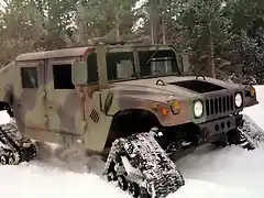 Hummer customizado para circular por la nieve