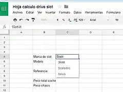 Buscador hoja calculo gogle