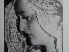 soledad almuñecar mantilla blanco y negro