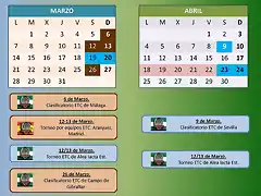 Calendario marzo-abril