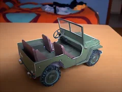 Willys jeep 1:25 de Modelik_trasera