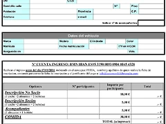 Ficha inscripción Ficha inscripción