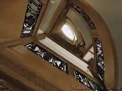 la escalera desde abajo