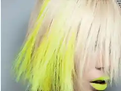 Tintes de Neon y Propuestas de Colores Mechas Amarillas