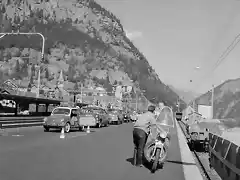 G?schenen - Verladung im Autoreisezug am Gotthardtunnel, 1961, 1