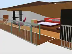 Altillo sobre cocina con escaln-2