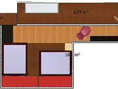 Altillo sobre cocina con escaln-1