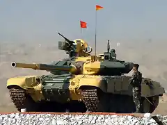 Ejrcito indio. Unidad acorazada equipada con T-90