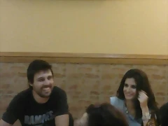 Hugo y María en la cena 5 Hugo y María en la cena 5