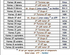 Calendario La Sagrera