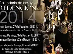 calendario ensayos redencion 2014