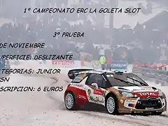 Cartel 3 prueba campeonato ERC