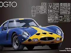 Fujimi Ferrari 250 GTO - blau i groc b